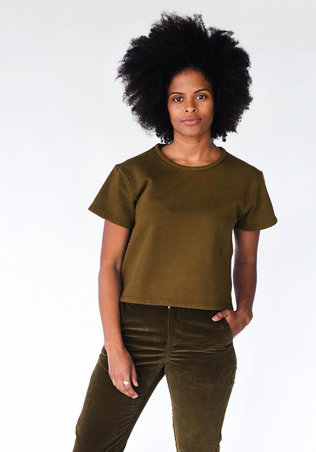Grandfather_French_Terry_Tee_Shirt_Olive Grandfather_French_Terry_Tee_Shirt_Olive